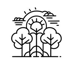 Tree Icon, Forest Icon, Christmas Tree icon, Tree SVG, Tree Illustration, Tree Vector, Forest Icon, Nature Icon, Landscape icons, Farm Icon, Land icon, Mountain Icon, forest svg, camping svg, nature s