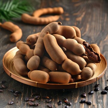 Fresh delicious ripe tamarind