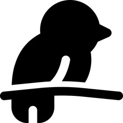 Bird icon vector illustration asset element