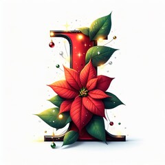 2024 Christmas flower light number set