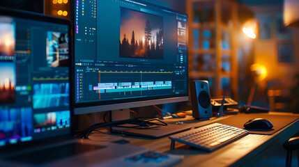 Professional Video Editing Setup