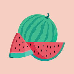 illustration of watermelon