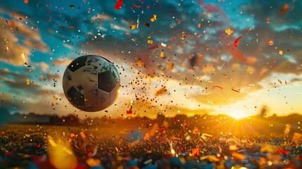 Confetti and Soccer Glory
