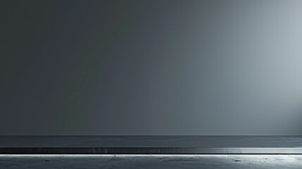 Gray desktop with functional bottom border and space above for text