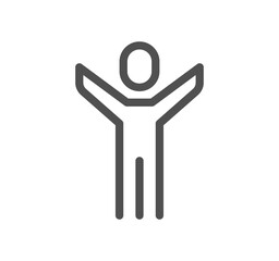 People related icon outline and linear vector.
