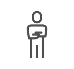 People related icon outline and linear vector.
