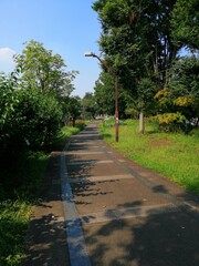 Old train track in Itabashi, Japan 