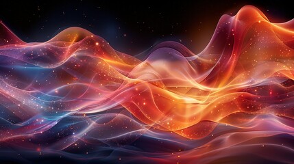 Vivid abstract image illustrating the interaction of quantum electrons within advanced scientific technology, featuring bold colors and dynamic patterns that capture the essence of innovation.