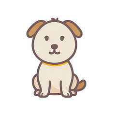 Fototapeta premium Cartoon dog transparent