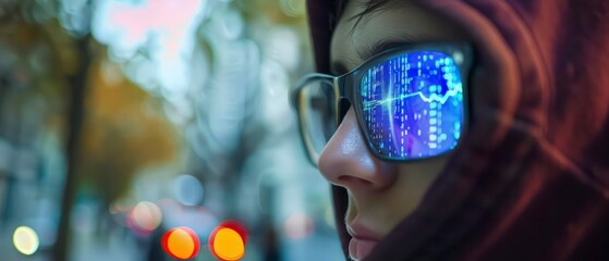 A sleek digital interface displaying code and data on a computer screen, reflecting modern technology and business analytics