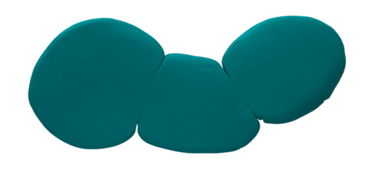 Plasticine is a green brush isolated on a transparent background.