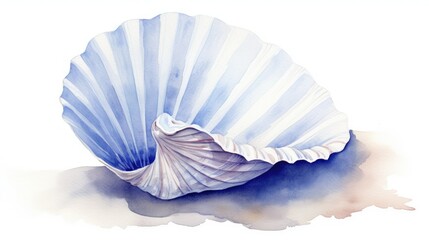 an open seashell 