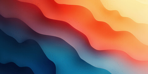 Abstract Dark Gradient Background with Grainy Texture in Soft Orange Blue Red White Colors for Poster Banner Design