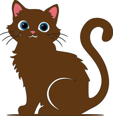 cute cat vector style illustration