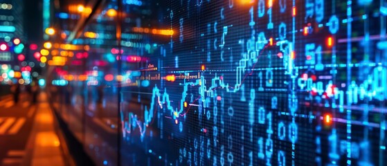 Fototapeta premium Financial services blend analytics and agile engineering, using decades of expertise to help clients thrive in complex environments with innovative technology solutions.