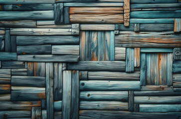 Old weathered wooden wall with rich textured grain