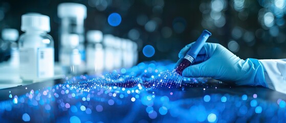 Modern laboratory equipped with advanced technology and research tools, enhancing efficiency in scientific experiments and chemical testing for better healthcare solutions.