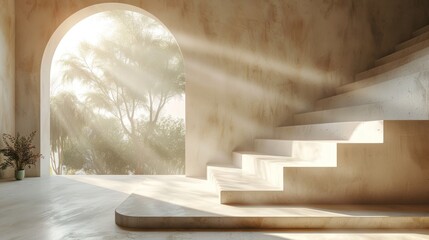 Beautiful photo studio background with minimalist design