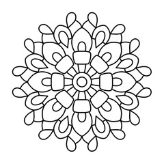 creative mandala art for coloring book