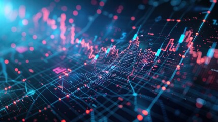 Abstract Digital Data Visualization