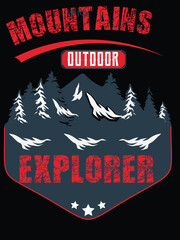 Mountain t-shirt design