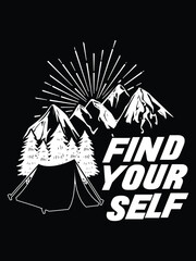 Mountain t-shirt design