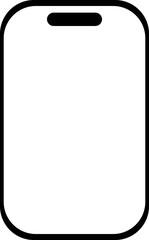 mobile phone social media icon silhouette.svg