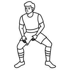 Basketball Coloring Page Colored Illustration