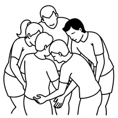 Basketball Coloring Page Colored Illustration