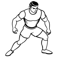 Basketball Coloring Page Colored Illustration