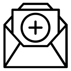 Fototapeta premium email icon outline