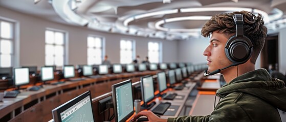 Chairs and tables arranged in an conference room, adaptable for various purposes. Whether for business meetings or educational workshops, it accommodates diverse needs effectively