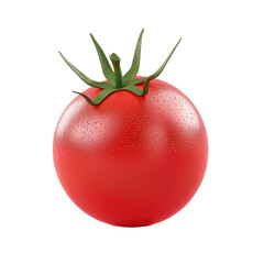 Isolated fresh tomato with clipping path and full depth of field.
