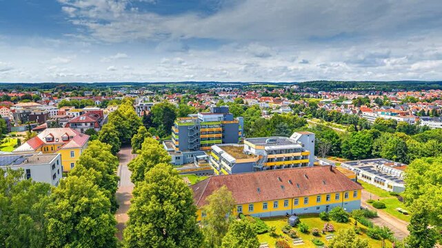 bad rappenau health resort germany europe aerial view @ 40 m altitude
