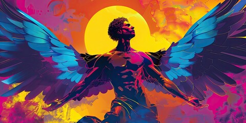 Multicolored Angel in an Abstract Setting