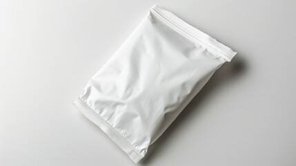 Obraz premium Isolated white background wet wipes pouch