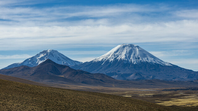 vulc&atilde;o Parinacota, Parque Nacional Lauca, Putre_Chile