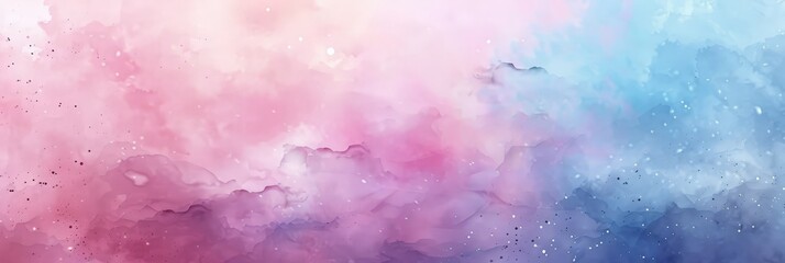 Obraz premium Abstract Watercolor Background with Pink and Blue Hues