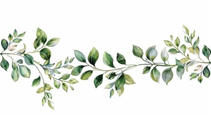 Obraz premium The borders are hand drawn with leaves and branches and have a vintage look.