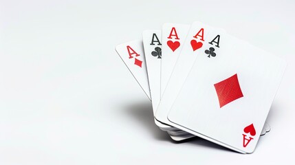 Fototapeta premium playing cards isolated on a white background. 