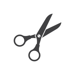 Scissor icon in flat style. Cutting hair equipment vector illustration on isolated background. Hairdressing sign business concept.