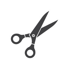 Scissor icon in flat style. Cutting hair equipment vector illustration on isolated background. Hairdressing sign business concept.