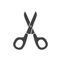 Scissor icon in flat style. Cutting hair equipment vector illustration on isolated background. Hairdressing sign business concept.