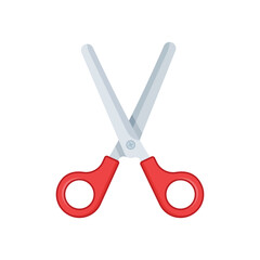 Scissor icon in flat style. Cutting hair equipment vector illustration on isolated background. Hairdressing sign business concept.