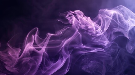 Fototapeta premium Abstract dark smoke background with elegant amethyst gradients for artistic designs