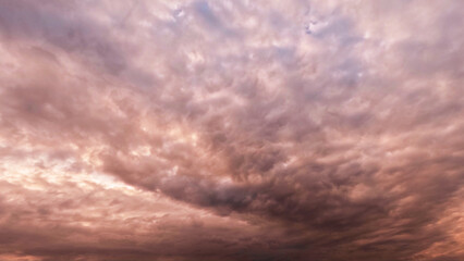 cute sundown gold clouds on the sky bg - photo of nature