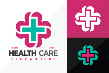 Obraz premium Medical Healthcare logo design vector symbol icon illustration