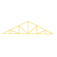 Metal structures  roof line vector illustration