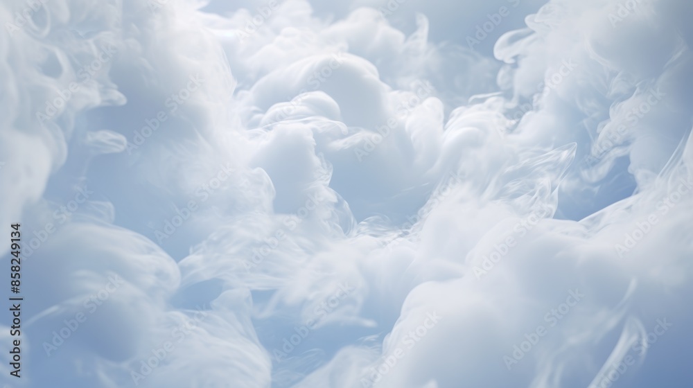 Poster A close-up of clouds captured in a time-lapse video, highlighting their dynamic movement.