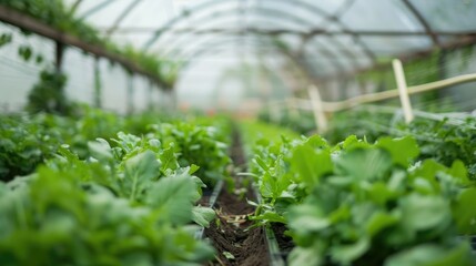 Growing Winter Vegetables in Greenhouse Complex Advancing Agriculture and Ecology